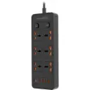 Porodo Blue 6 AC - Dual Switch Power Strip