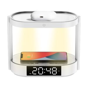 Porodo Bedside Lamp Wireless Charging & Digital Clock