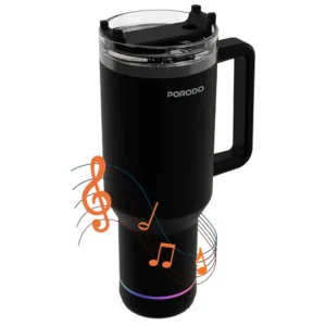 Porodo Lifestyle HydroTunes Bluetooth Speaker Tumbler With High-Quality Sound