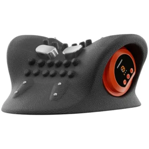 Porodo Lifestyle Tri-Mode Heated Cervical Pillow Massager Wave, Heat & Vibration