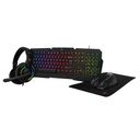 Porodo Gaming Ultimate Gaming Kit Headphone/ Keyboard/ Mouse/ Mouse Pad