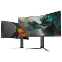 Porodo Gaming 34" Curved Ultra-Wide QHD 200HZ Gaming Monitor with Ergonomic 3-Axis Stand