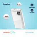 Porodo Blue 20000mAh Quick Charge Power Bank USB-A and USB-C Output