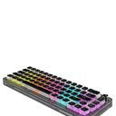 Porodo Gaming Pudding Keycaps Transparent Mechanical Keyboard Multi-Function Rotary Knob With 67Keys