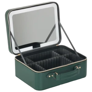 Porodo Lifestyle Travel Makeup Bag With Detachable LED Mirror