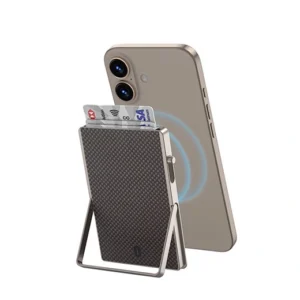 WiWU Warriors Carbon Magsafe Metal Stand Card Holder