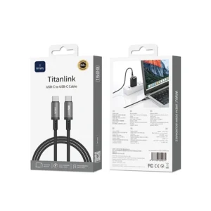 WiWU Wi-C058 Cyber Link 240W Type-C to Type-C Charging Cable - Tarnish