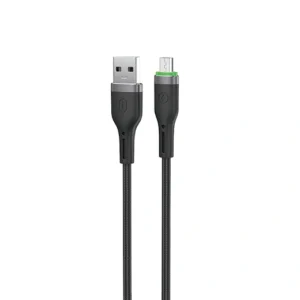 WiWU WI-C066 OringLink 2.4A Series Nylon Braided USB-A to Micro Cable 1m - Black