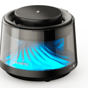 WiWU Wi-W039 Wireless Charger 5 in 1 with Ambient Light & Speaker - Black