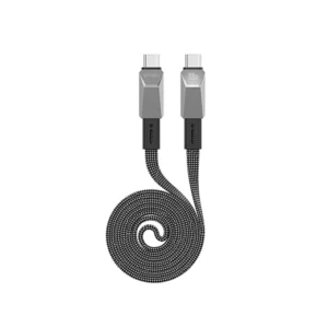 WiWU WI-C078 CyberLink 100W Series Magnetic Nylon Braided Type-C to Type-C Cable 1m - Tarnish