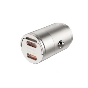 WiWU QC029 30W Nano Dual Fast Car Charger - Titanium